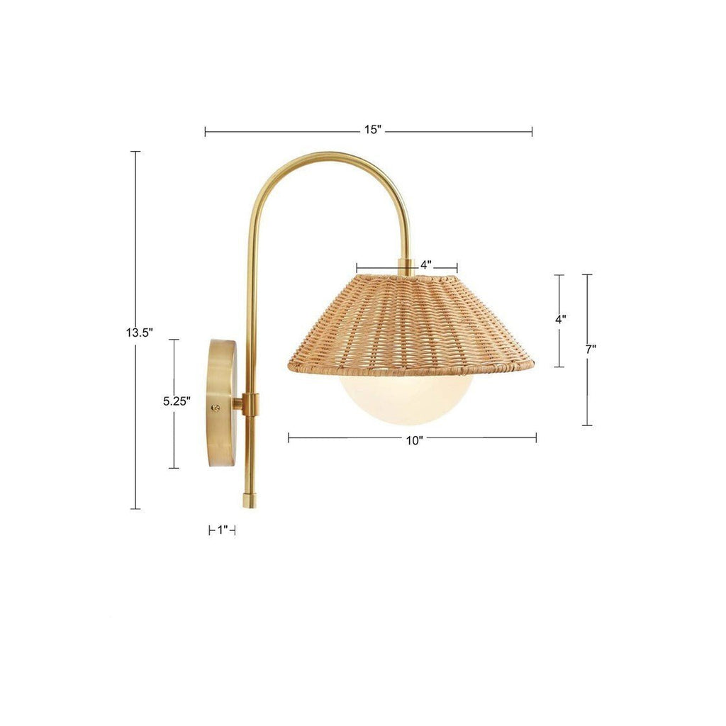 Laguna Rattan Wall Sconce