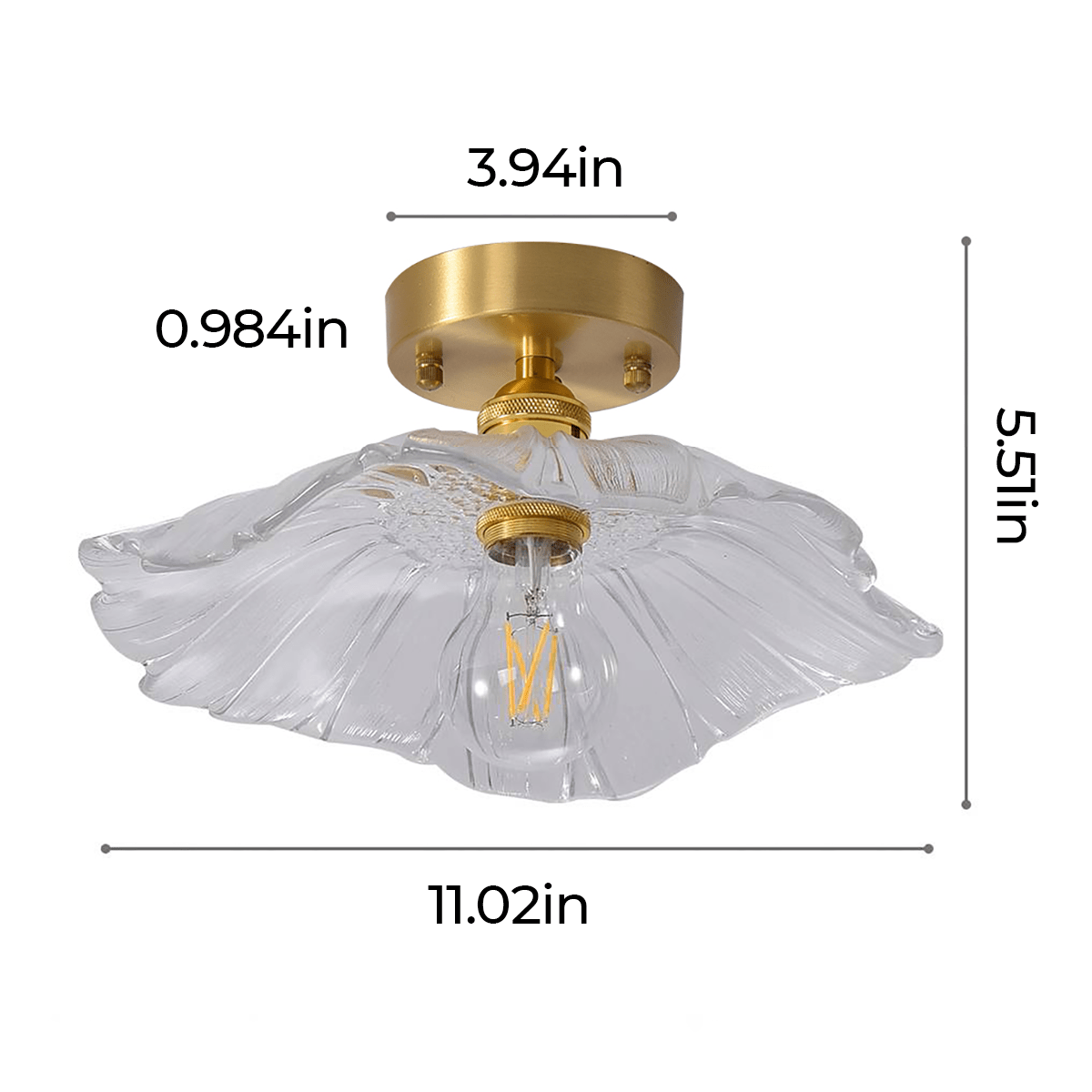 Lotus Leaf Pendant Light