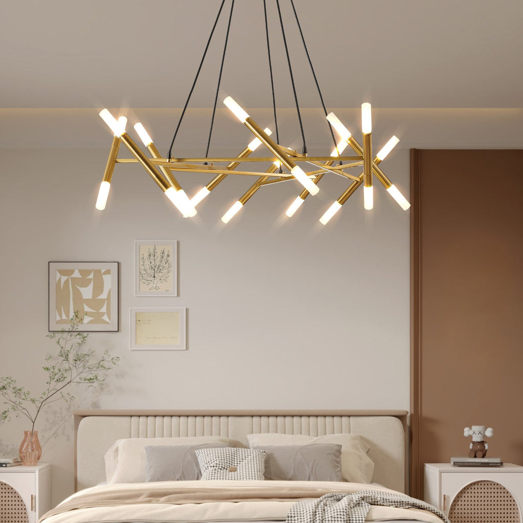 Lucian Gold Branch Chandelier