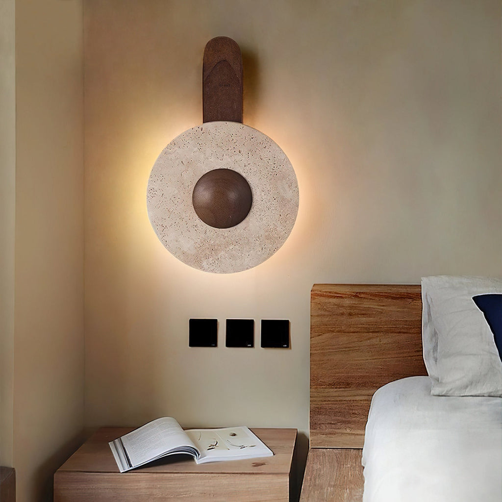 Lunar Wood Wall Lamp - ZozHome