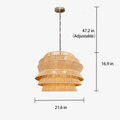 Manzhu Shahua Rattan Woven Pendant Light - ZozHome