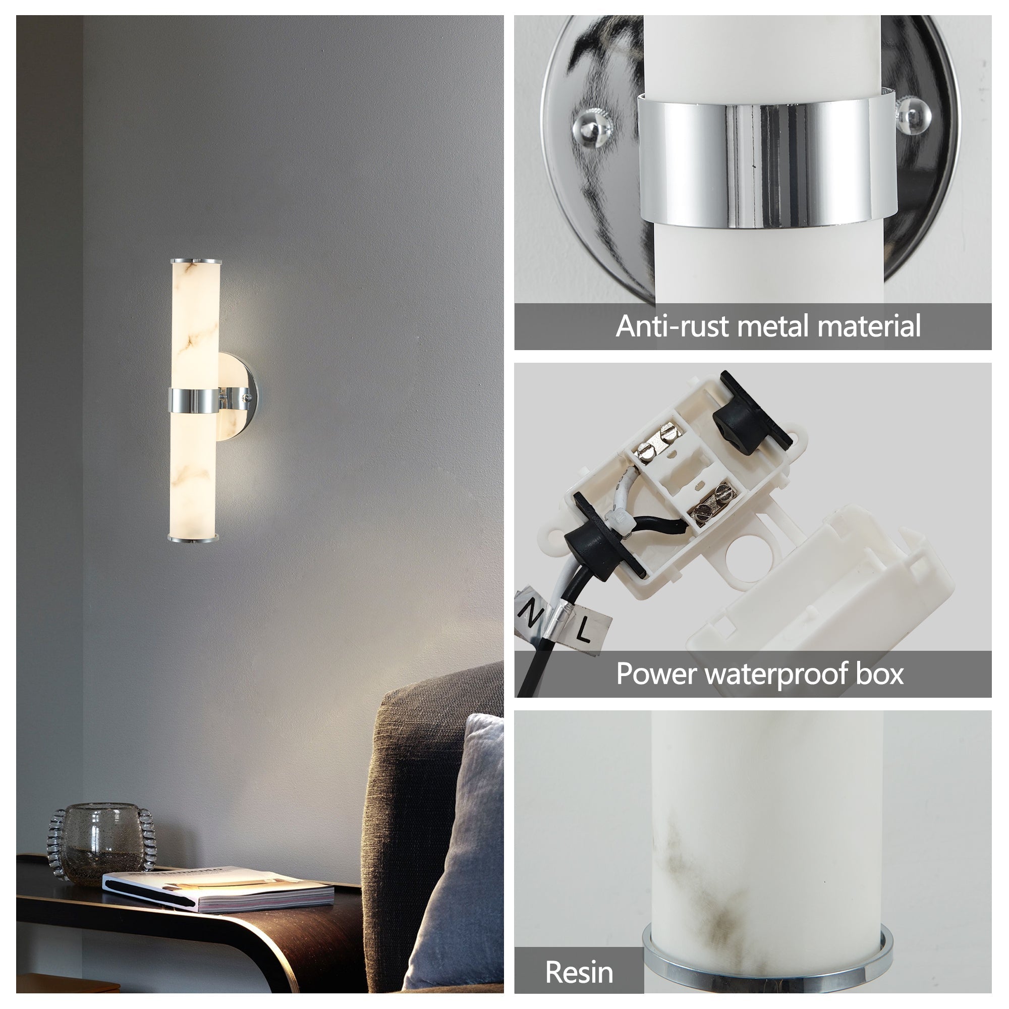 MarbleLuxe Wall Light