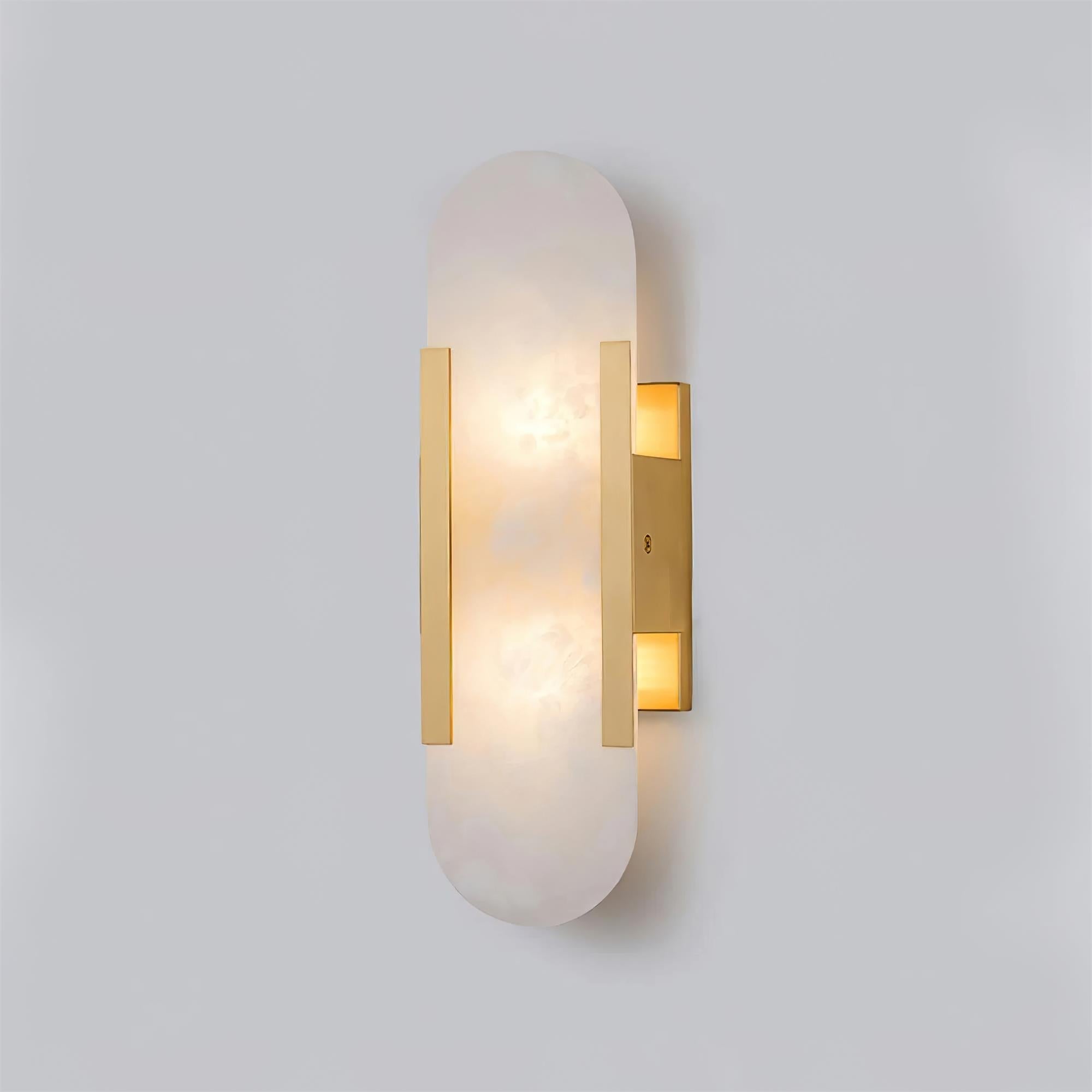Melange Elongated Alabaster Wall Lamp - ZozHome