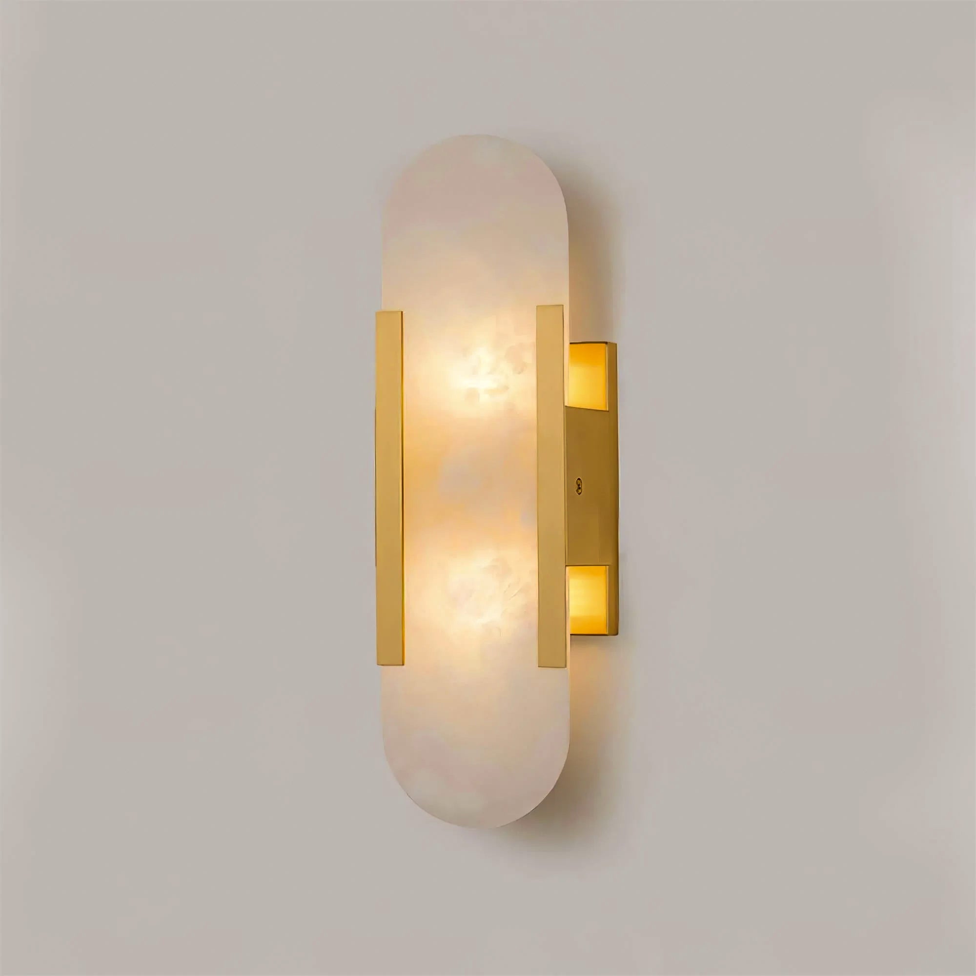 Melange Elongated Alabaster Wall Lamp - ZozHome