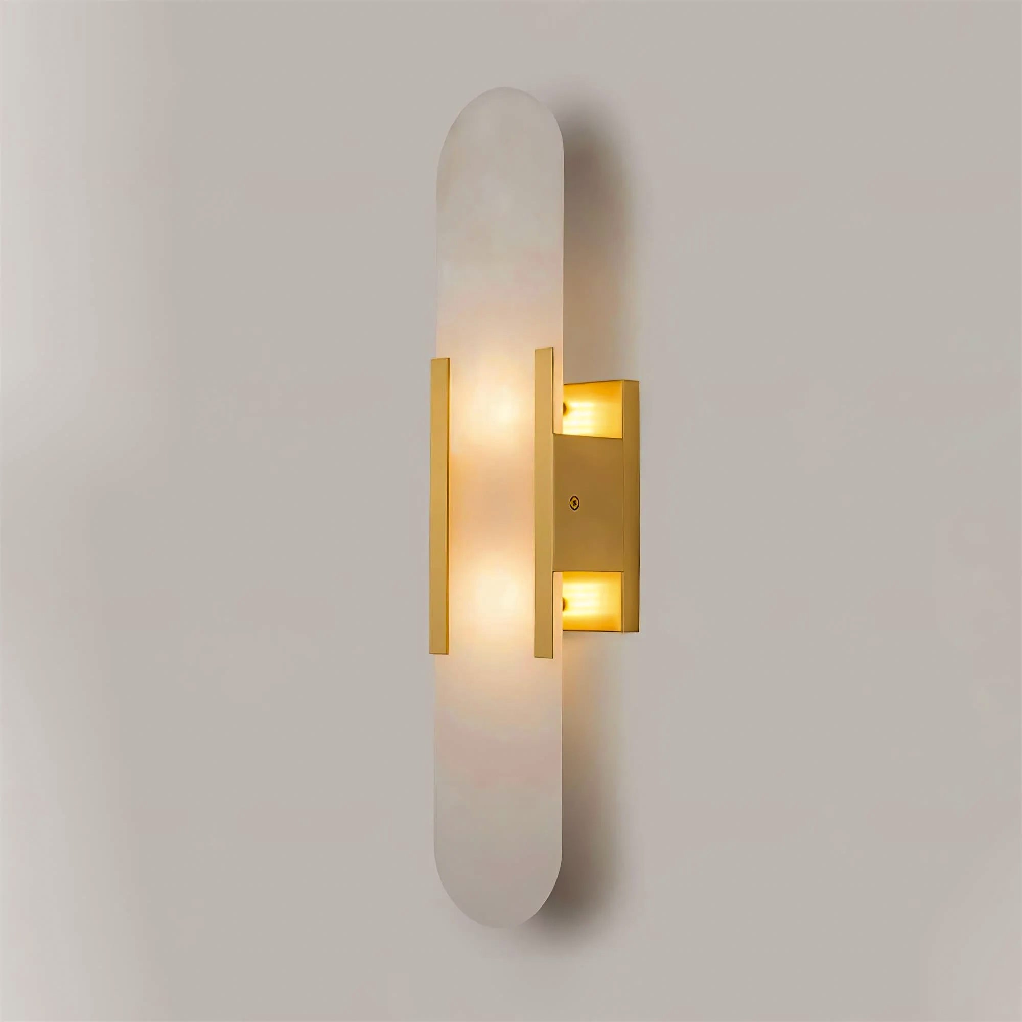 Melange Elongated Alabaster Wall Lamp - ZozHome