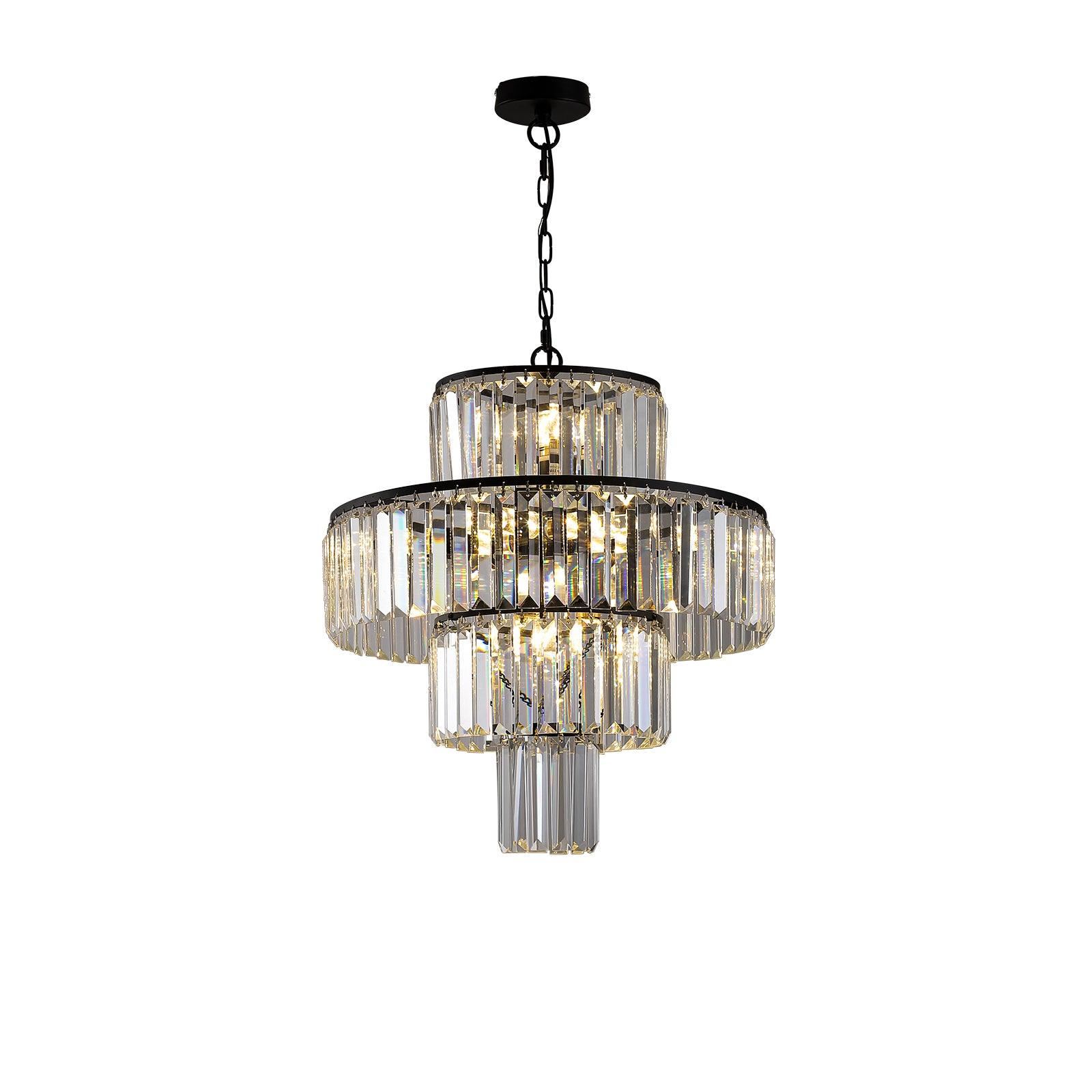 Modern Black Crystal Chandelier B