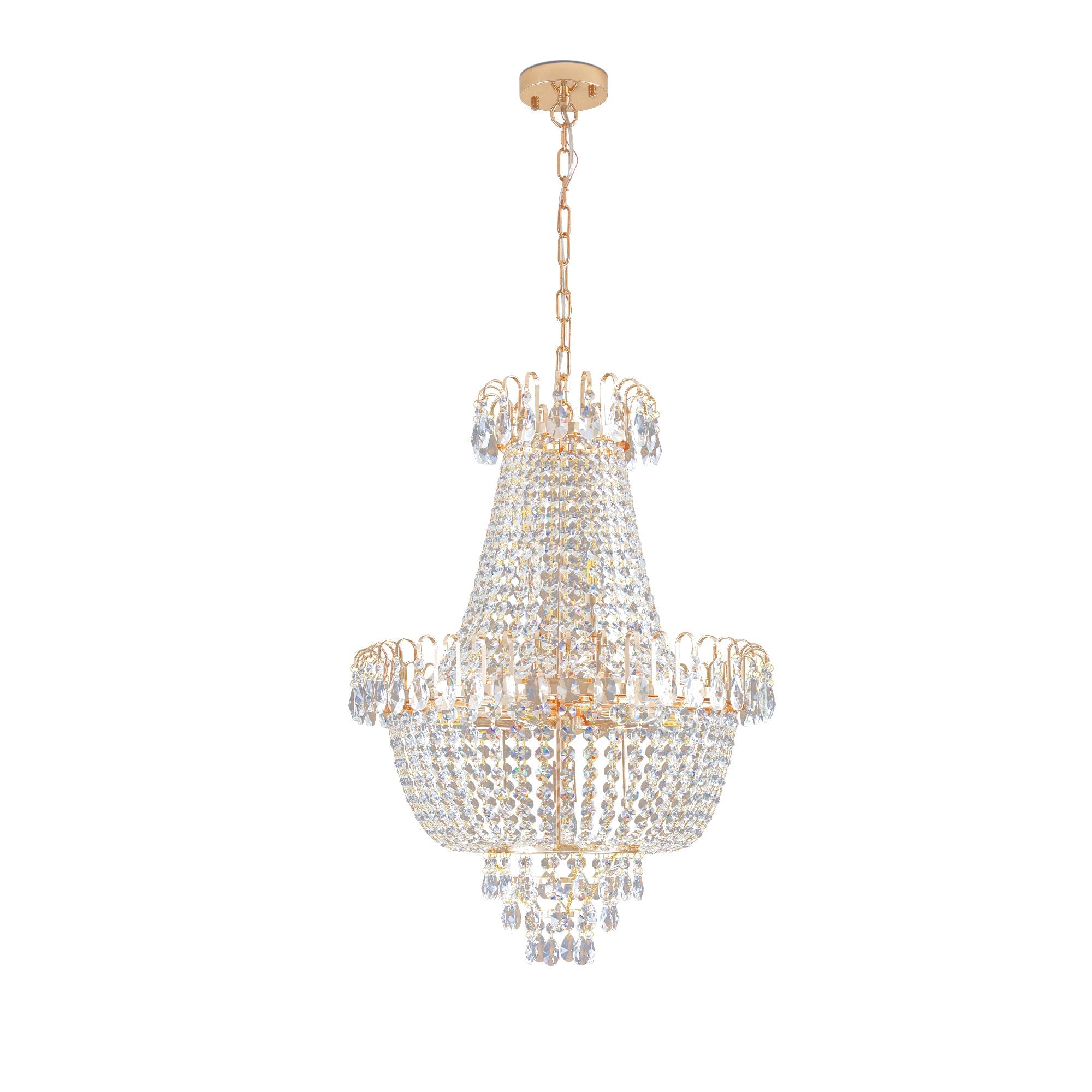 Modern Light Luxury Golden Crystal Chandelier B
