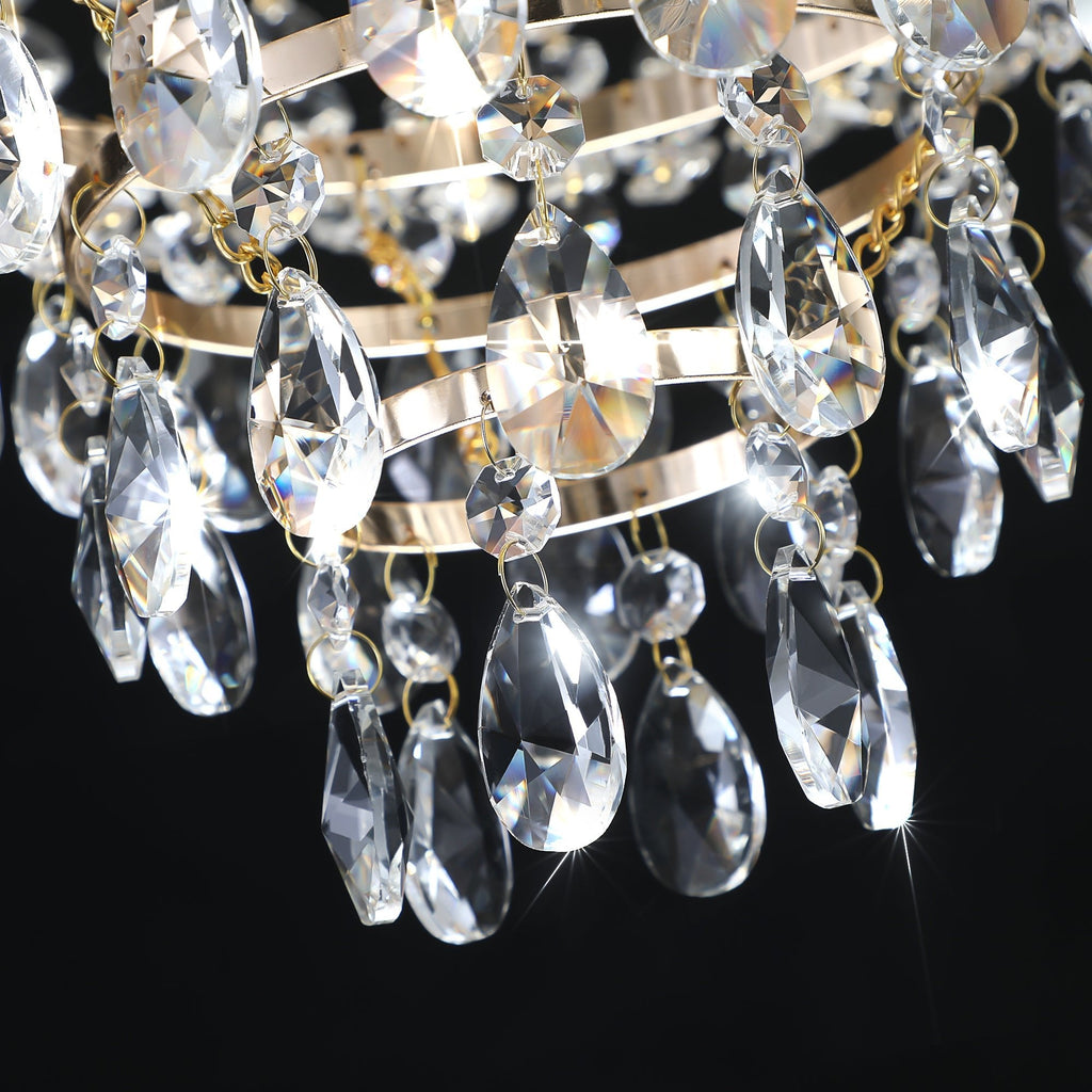 Modern Light Luxury Golden Crystal Chandelier B