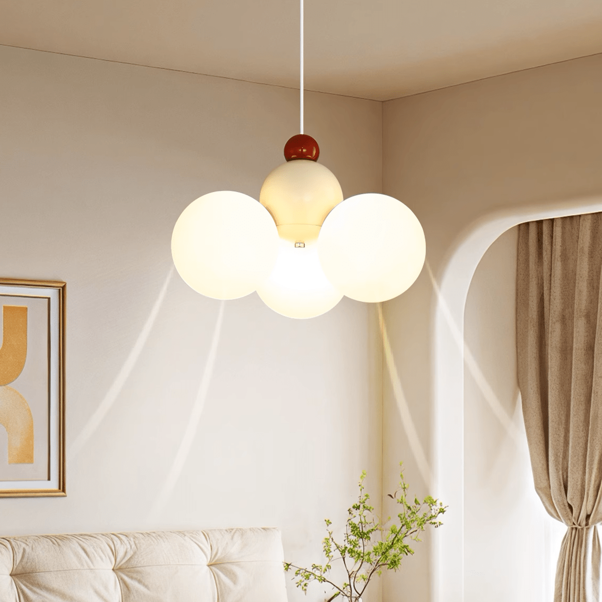 Multi-Head Balloon Chandelier