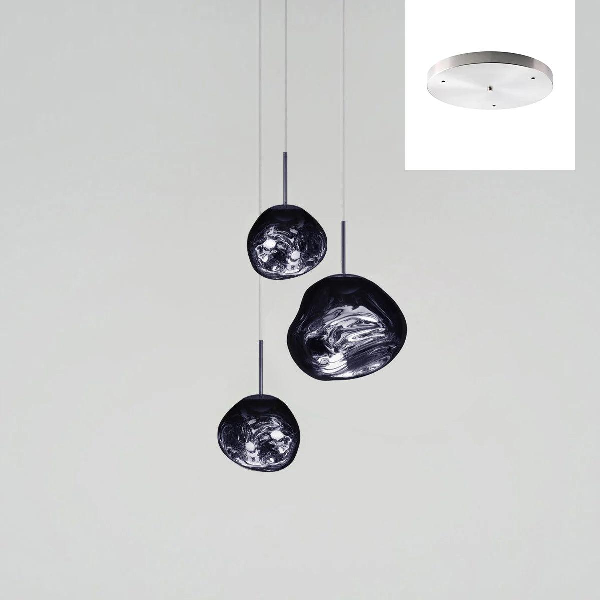 Multi Lava Round Chandelier