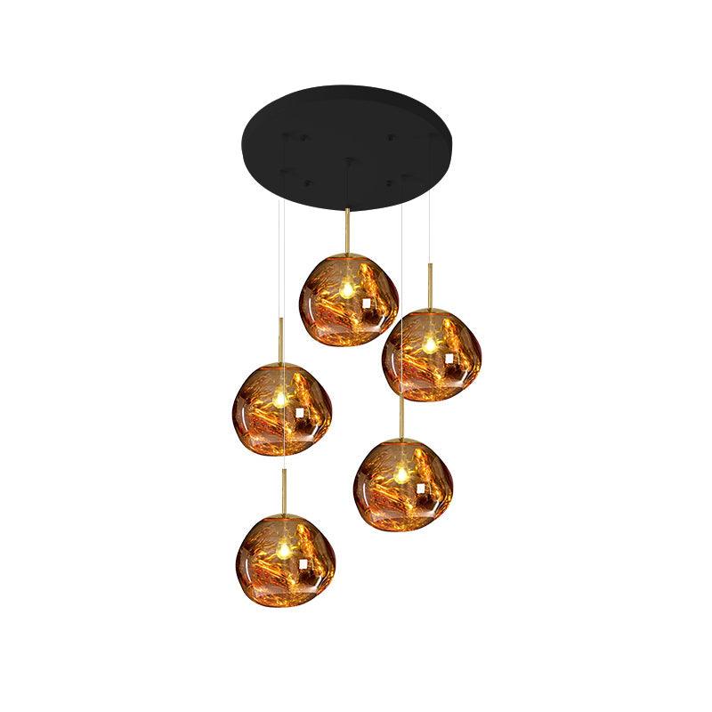 Multi Lava Round Chandelier - ZozHome