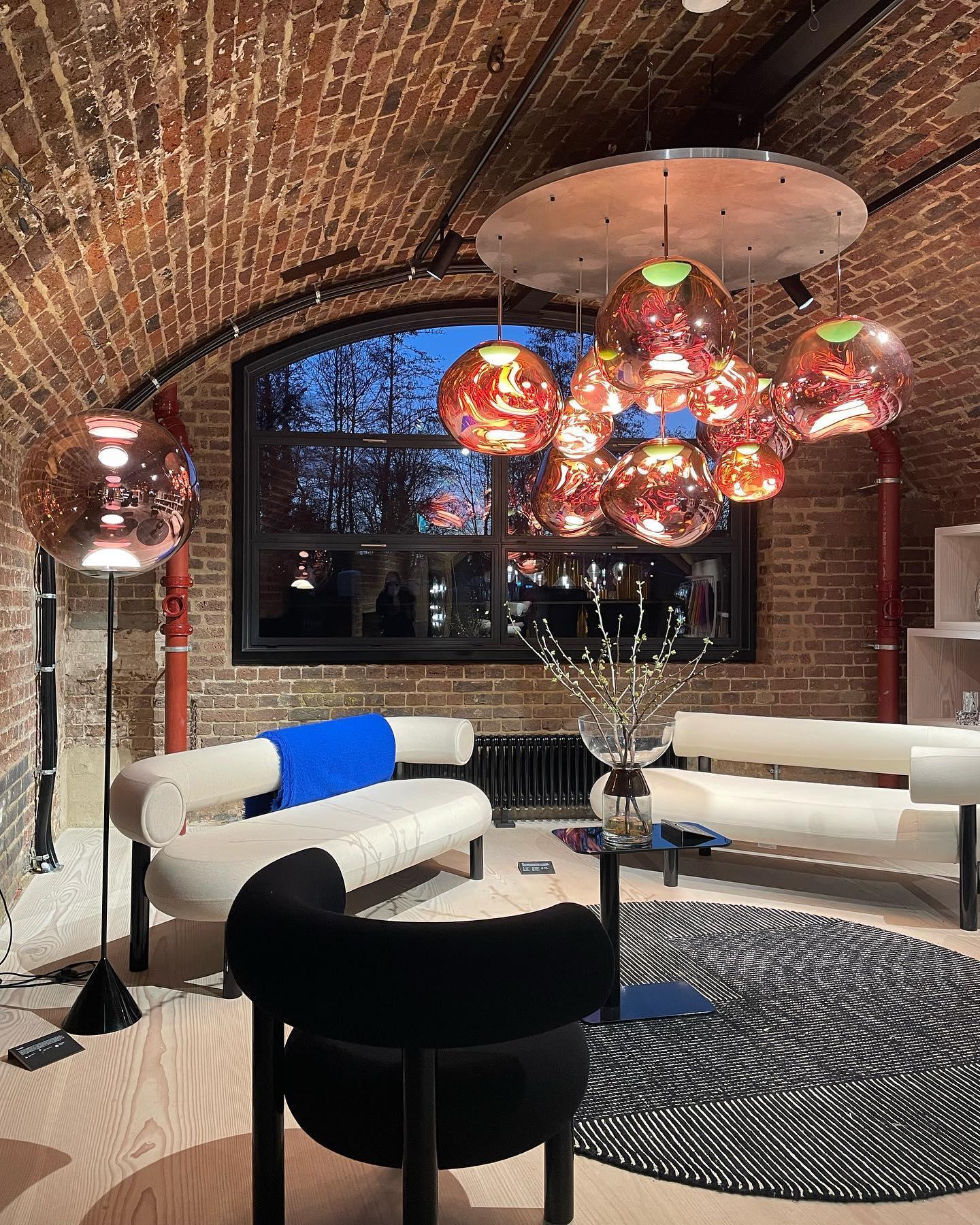 Multi Lava Round Chandelier