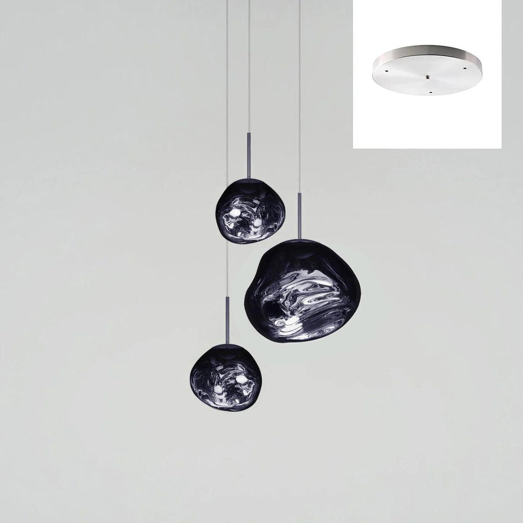 Multi Lava Round Chandelier