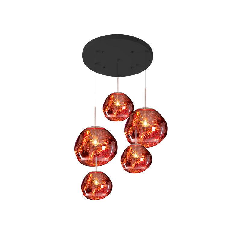 Multi Lava Round Chandelier - ZozHome