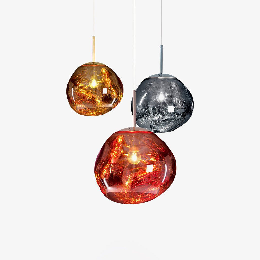 Multi Lava Round Chandelier