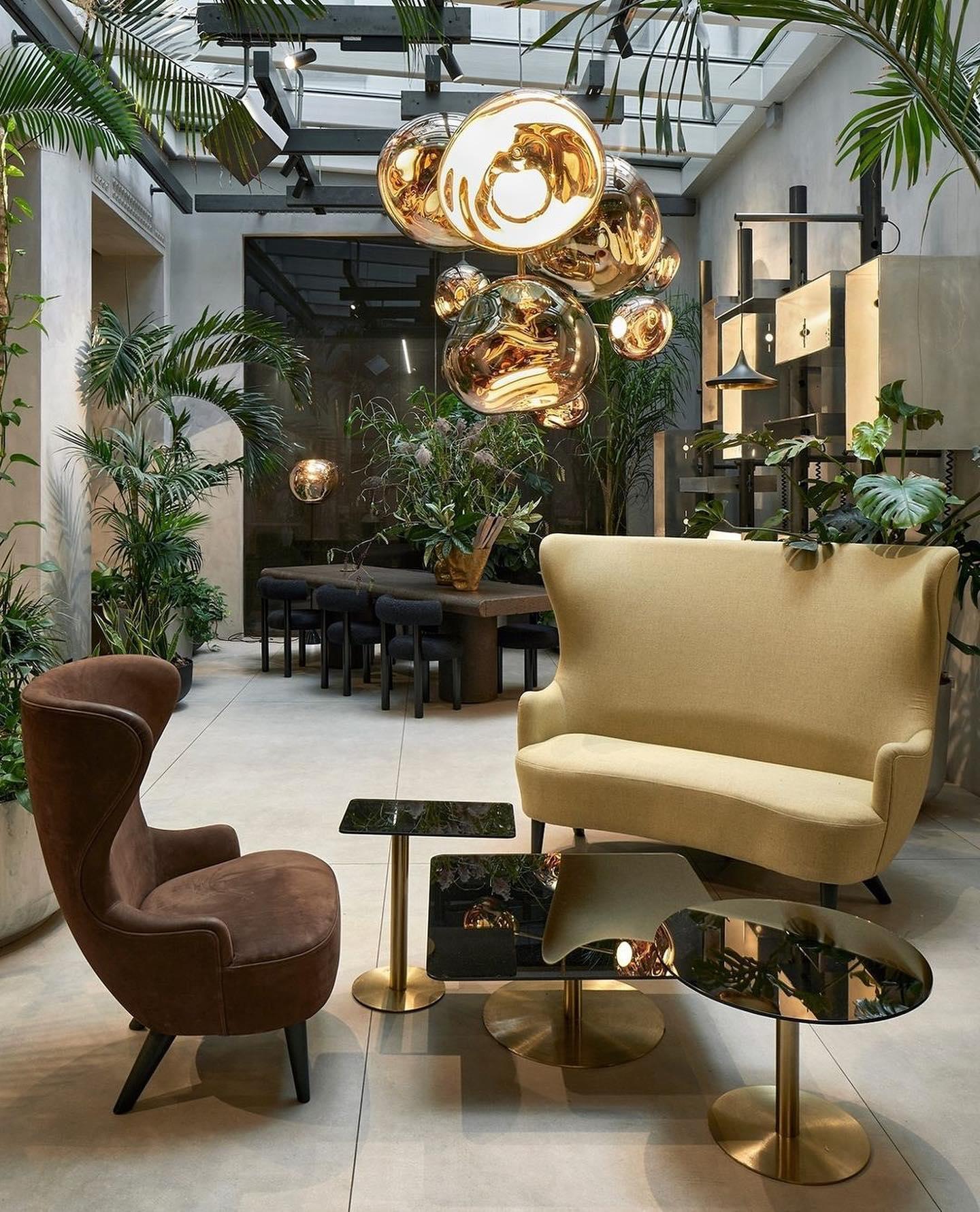 Multi Lava Round Chandelier