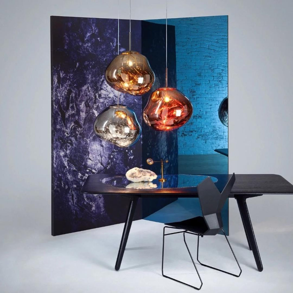 Multi Lava Round Chandelier