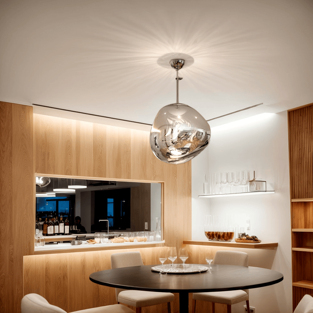 Multi Lava Round Chandelier