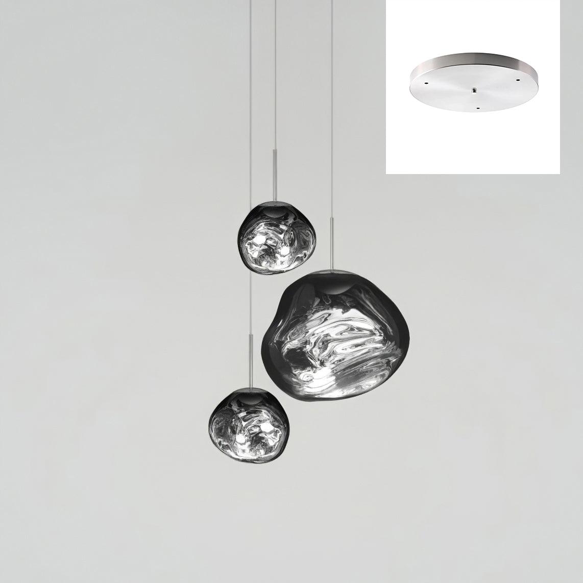 Multi Lava Round Chandelier