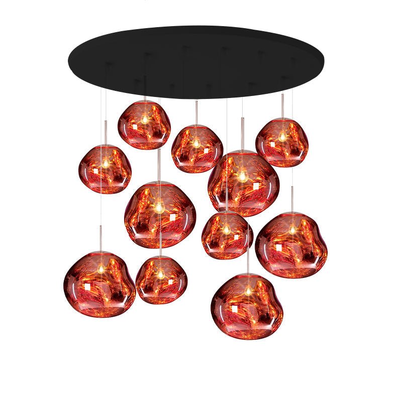 Multi Lava Round Chandelier - ZozHome