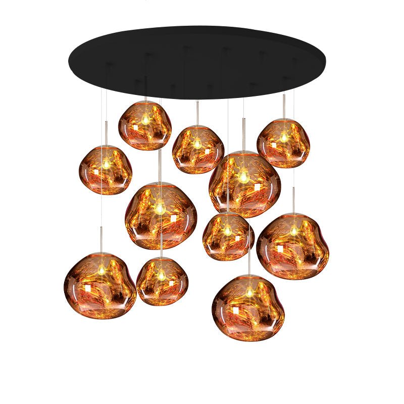 Multi Lava Round Chandelier - ZozHome
