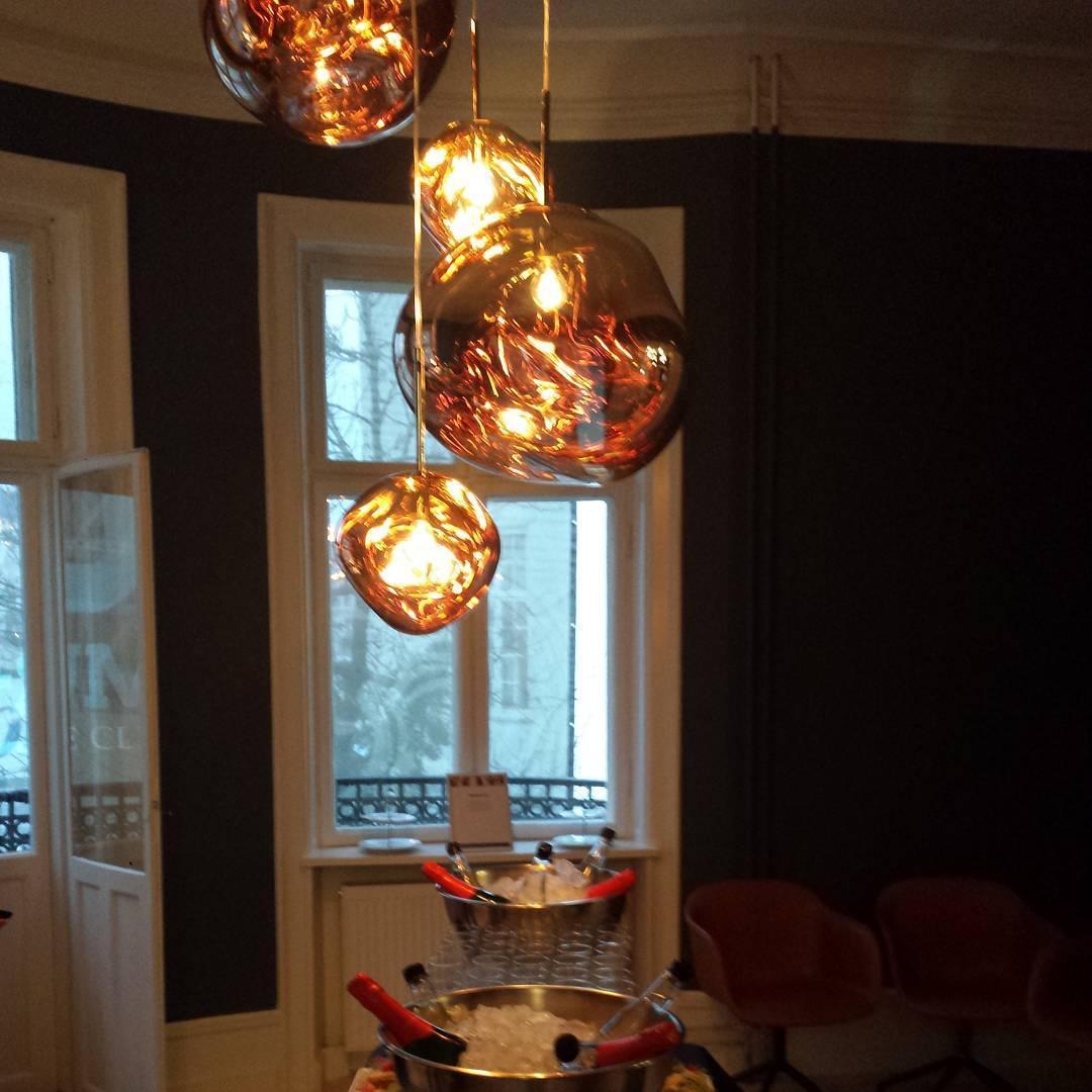 Multi Lava Round Chandelier