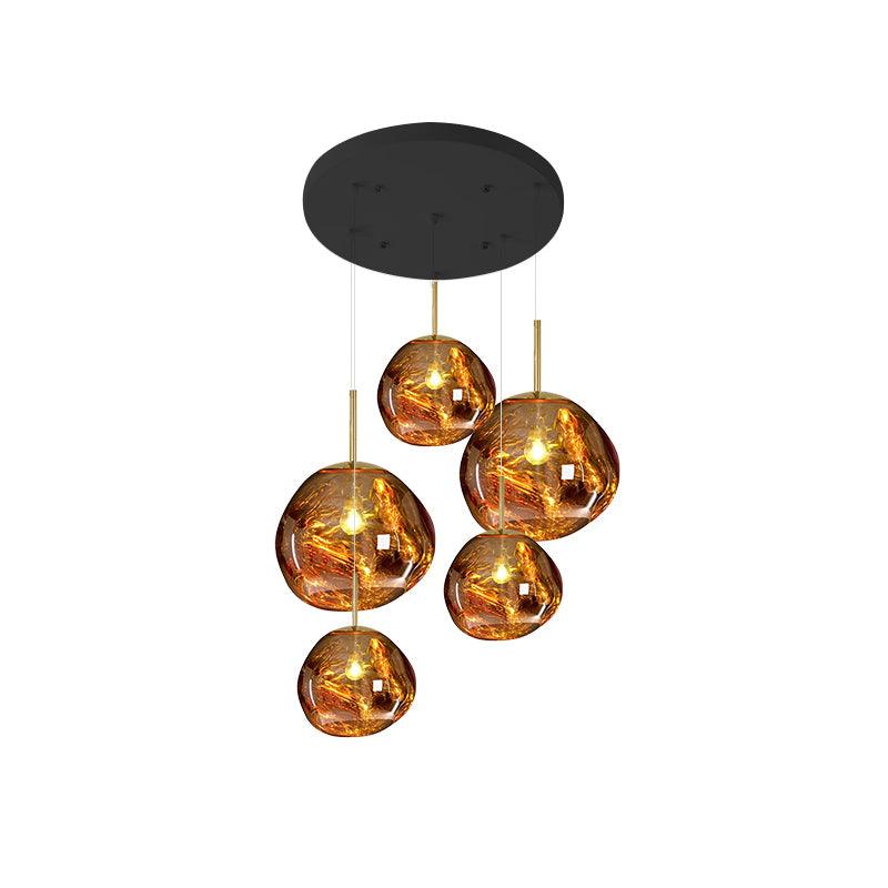 Multi Lava Round Chandelier - ZozHome
