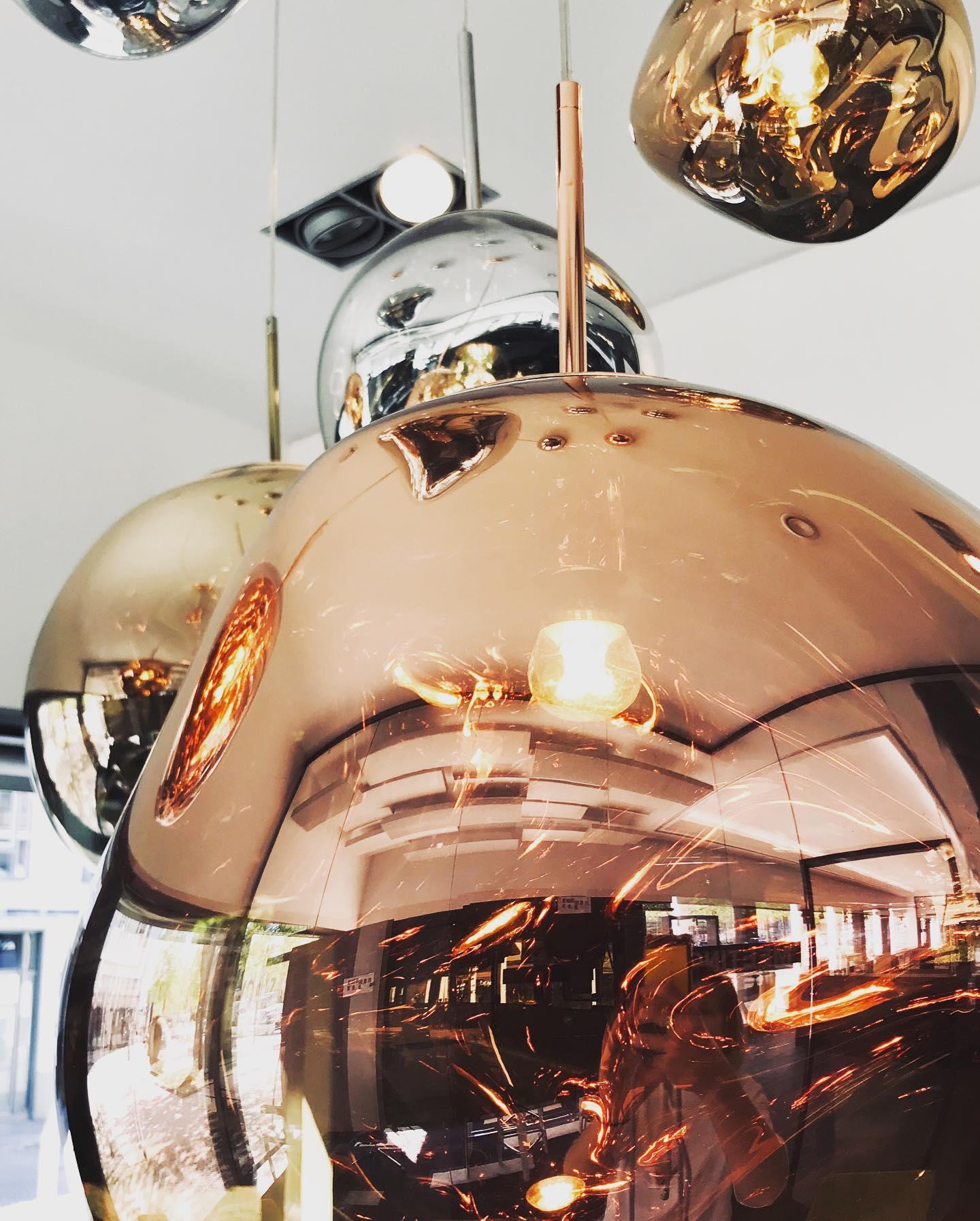 Multi Lava Round Chandelier