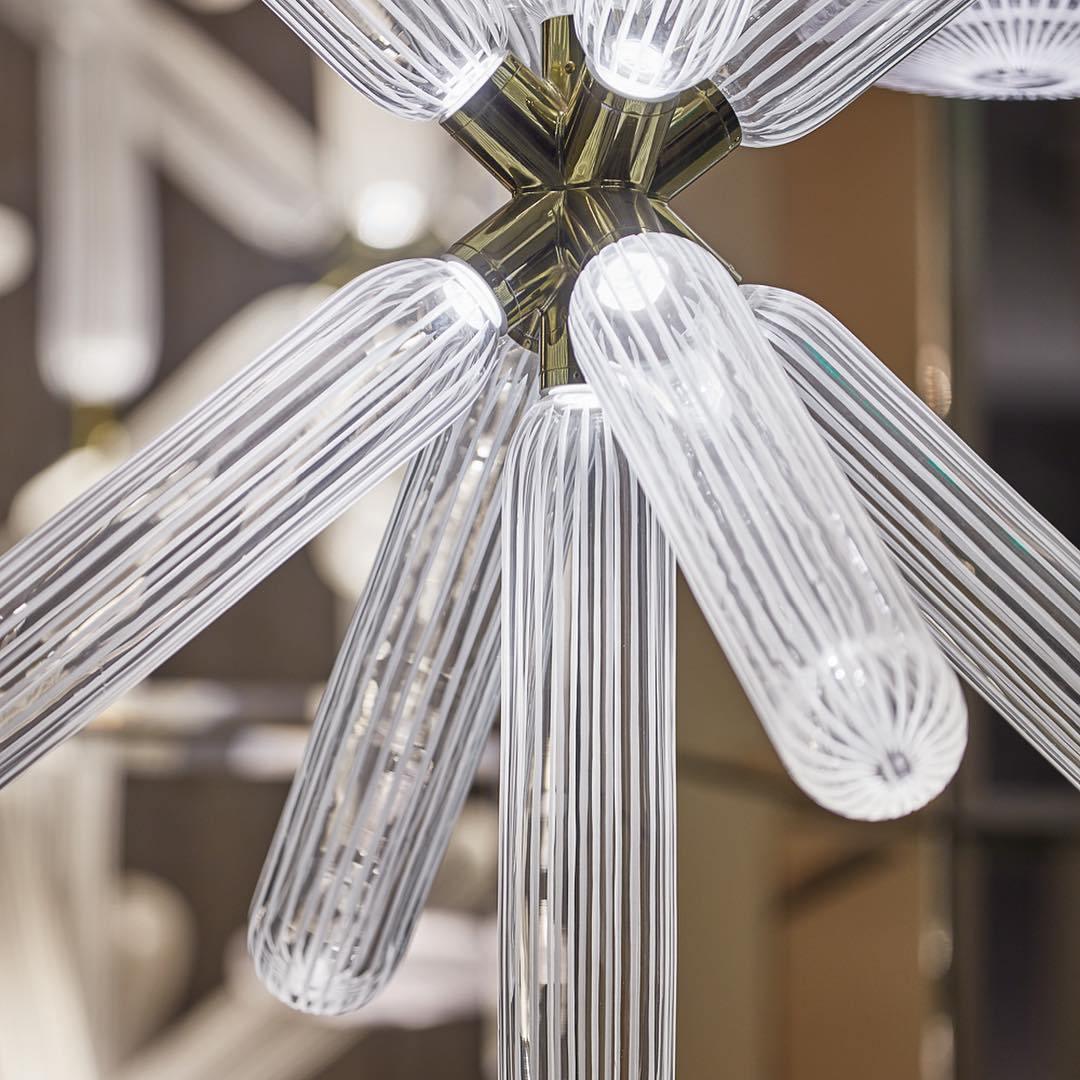 Multi-tube Glass Pendant Light