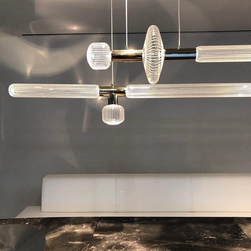 Multi-tube Glass Pendant Light