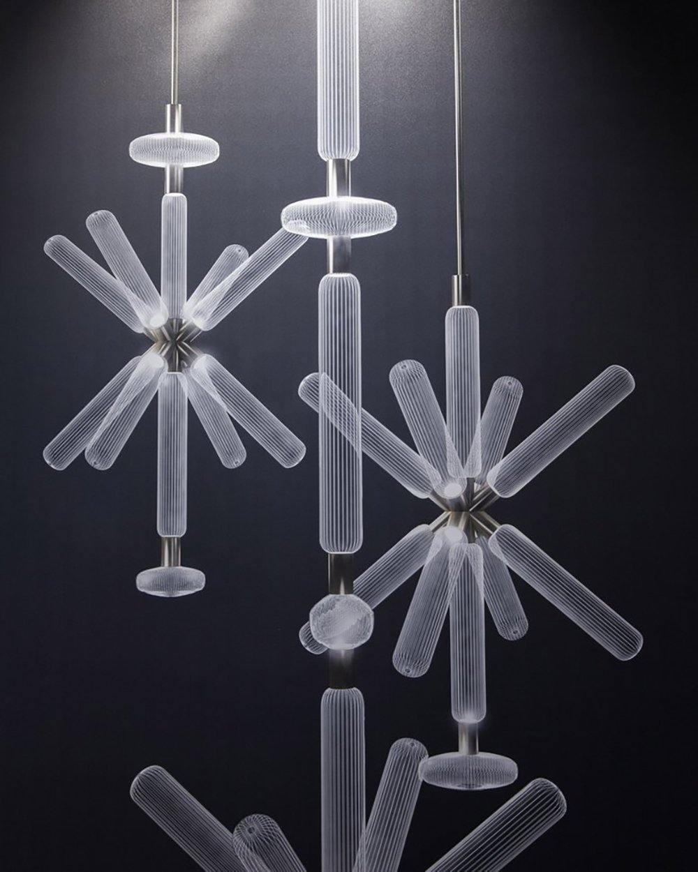 Multi-tube Glass Pendant Light
