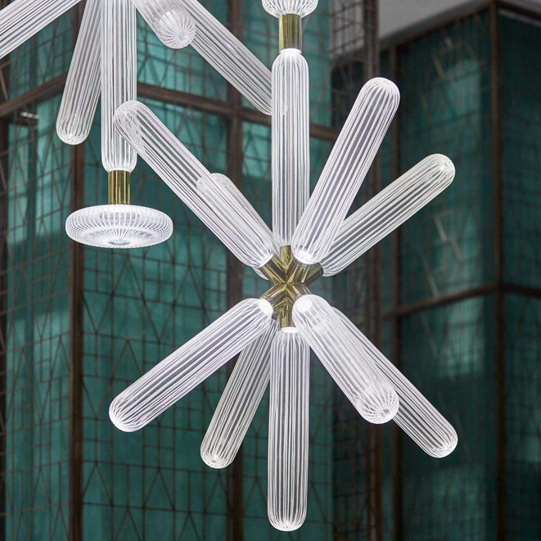 Multi-tube Glass Pendant Light