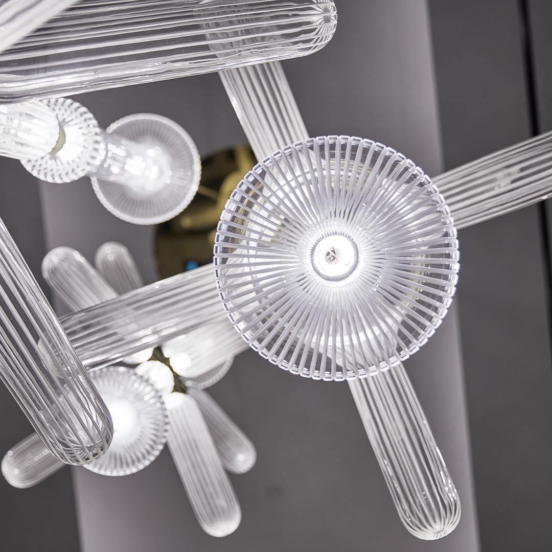 Multi-tube Glass Pendant Light