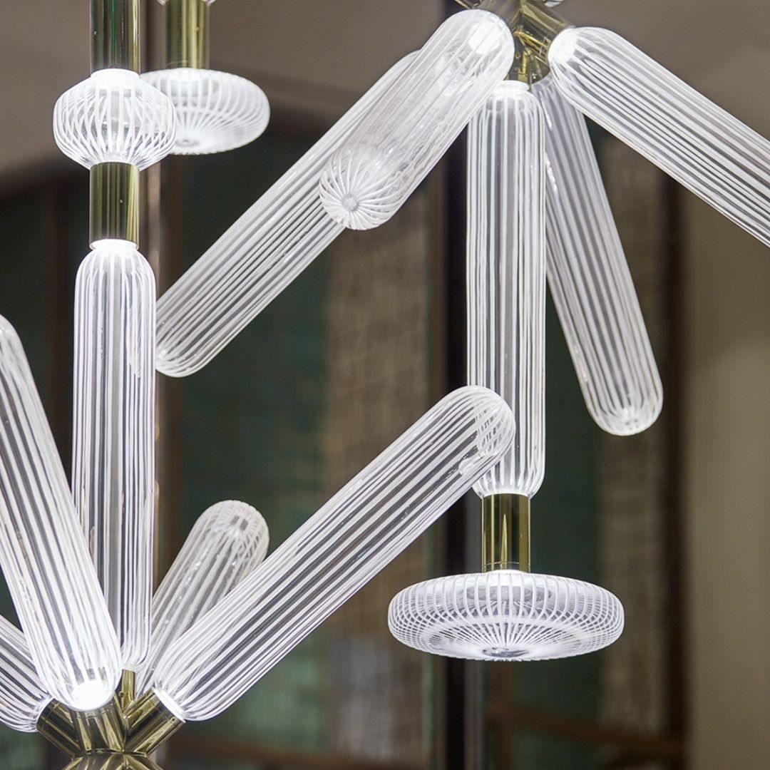 Multi-tube Glass Pendant Light