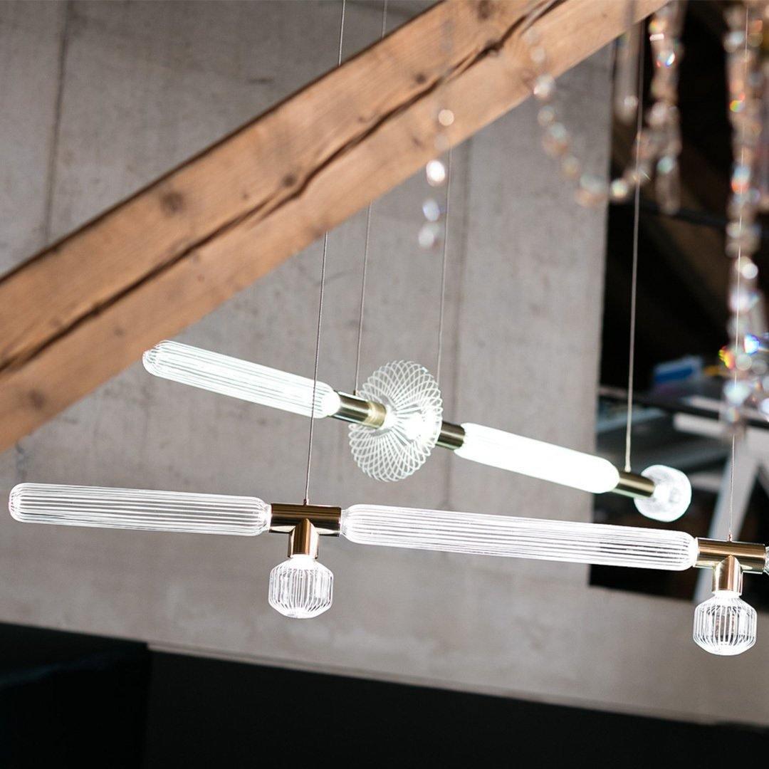 Multi-tube Glass Pendant Light