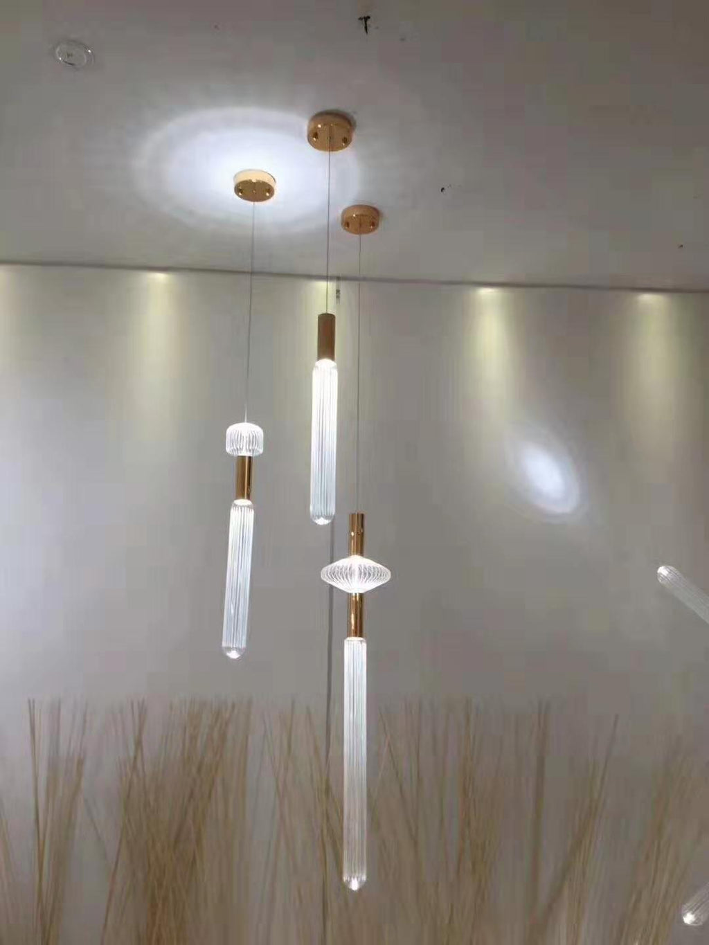 Multi-tube Glass Pendant Light