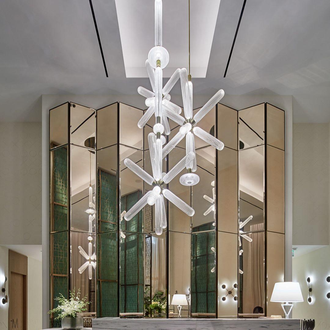 Multi-tube Glass Pendant Light