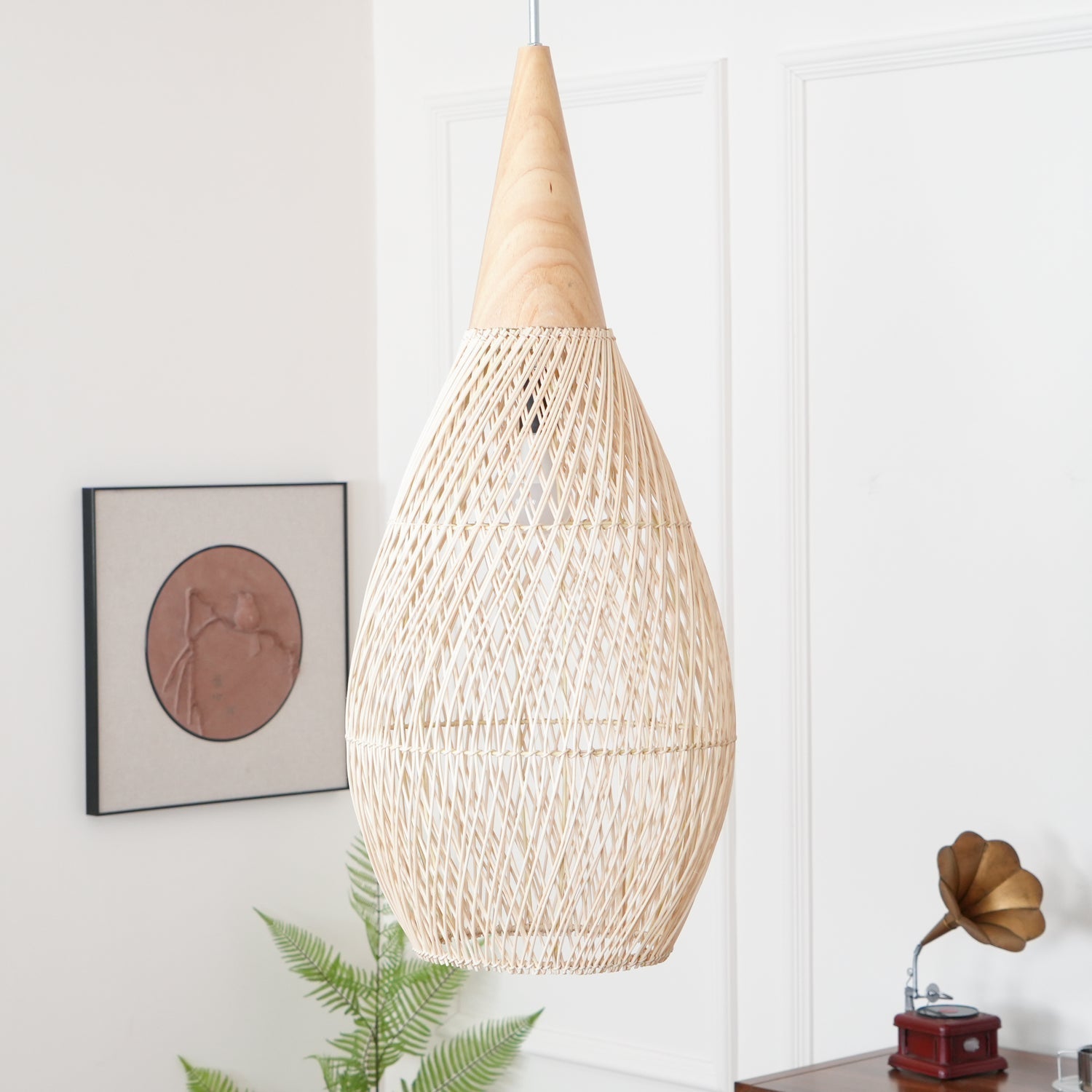 Natura Braided Rattan Pendant Lamp