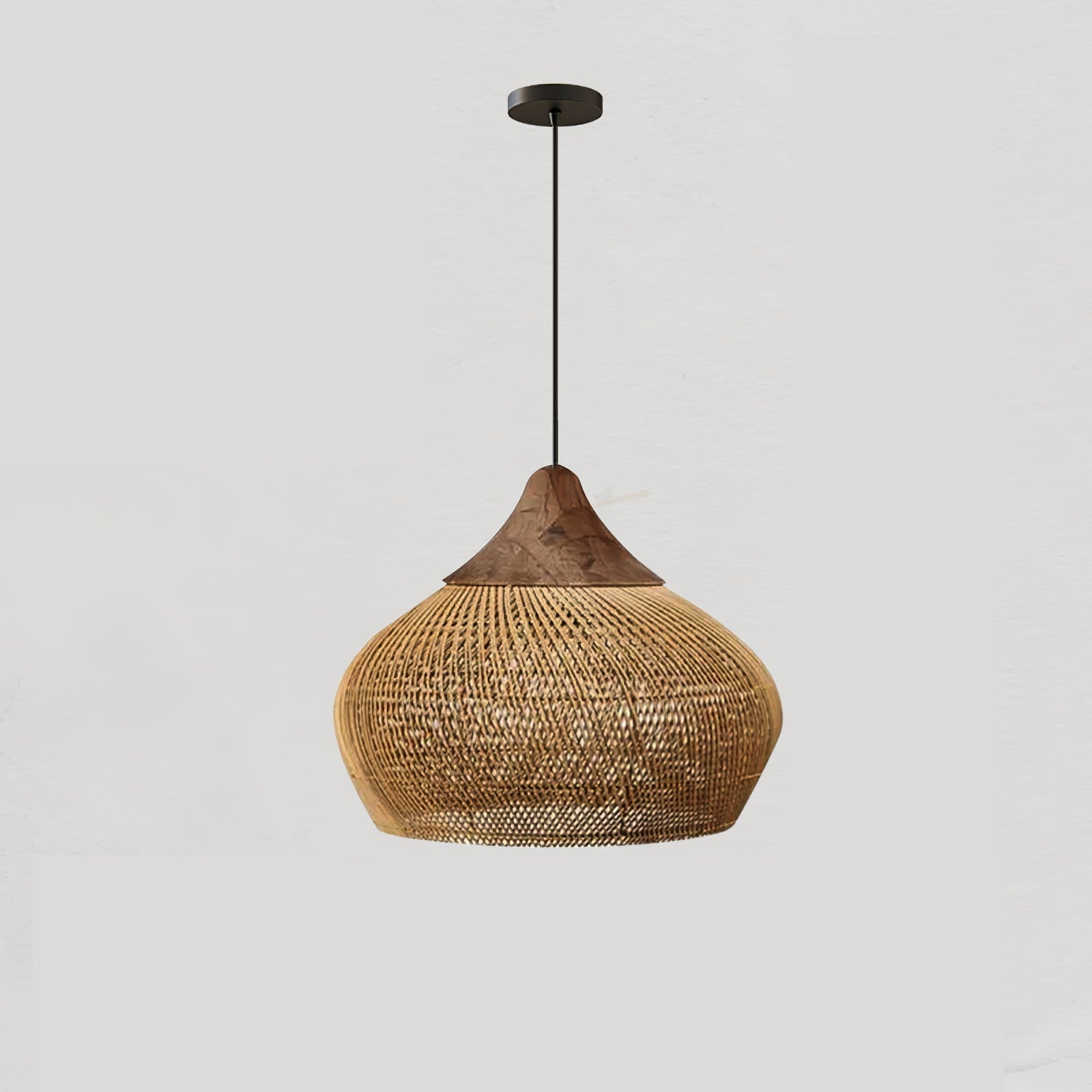 Natura Braided Rattan Pendant Lamp