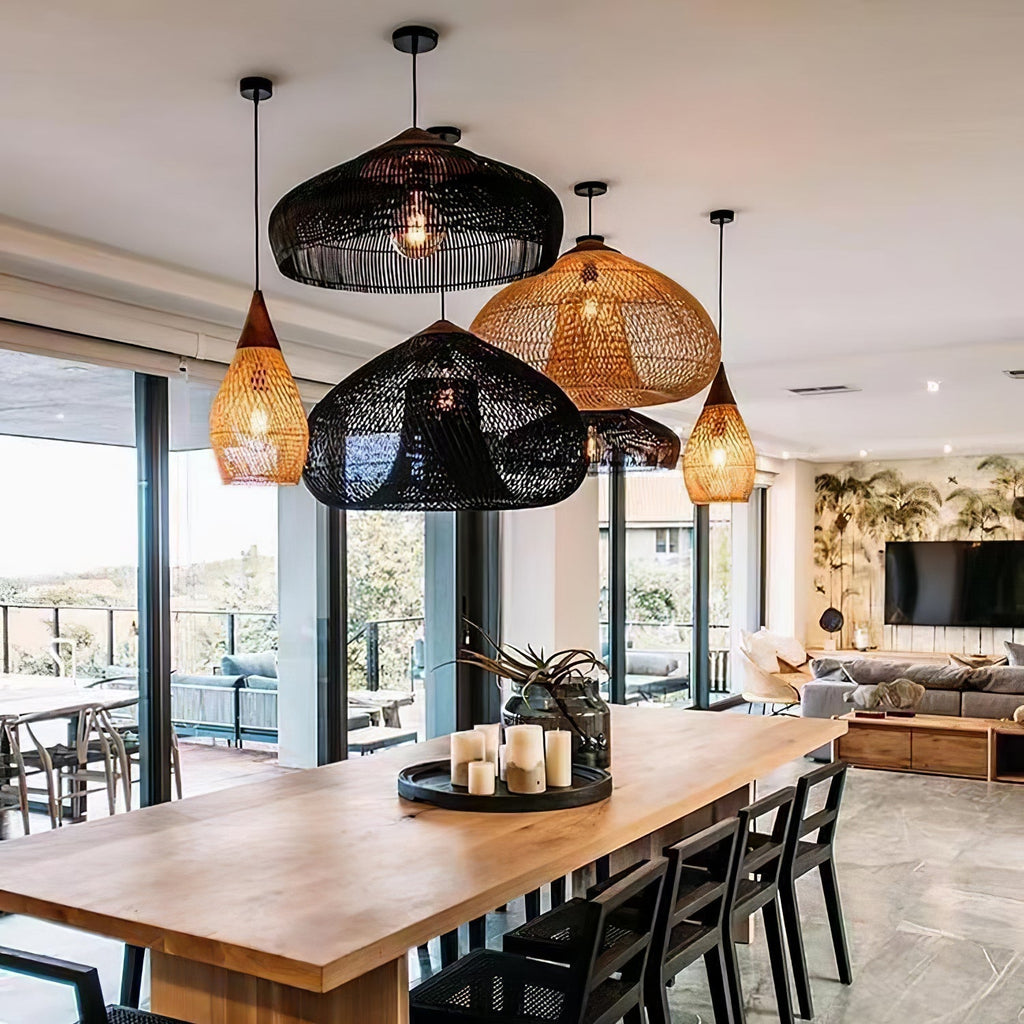 Natura Braided Rattan Pendant Lamp