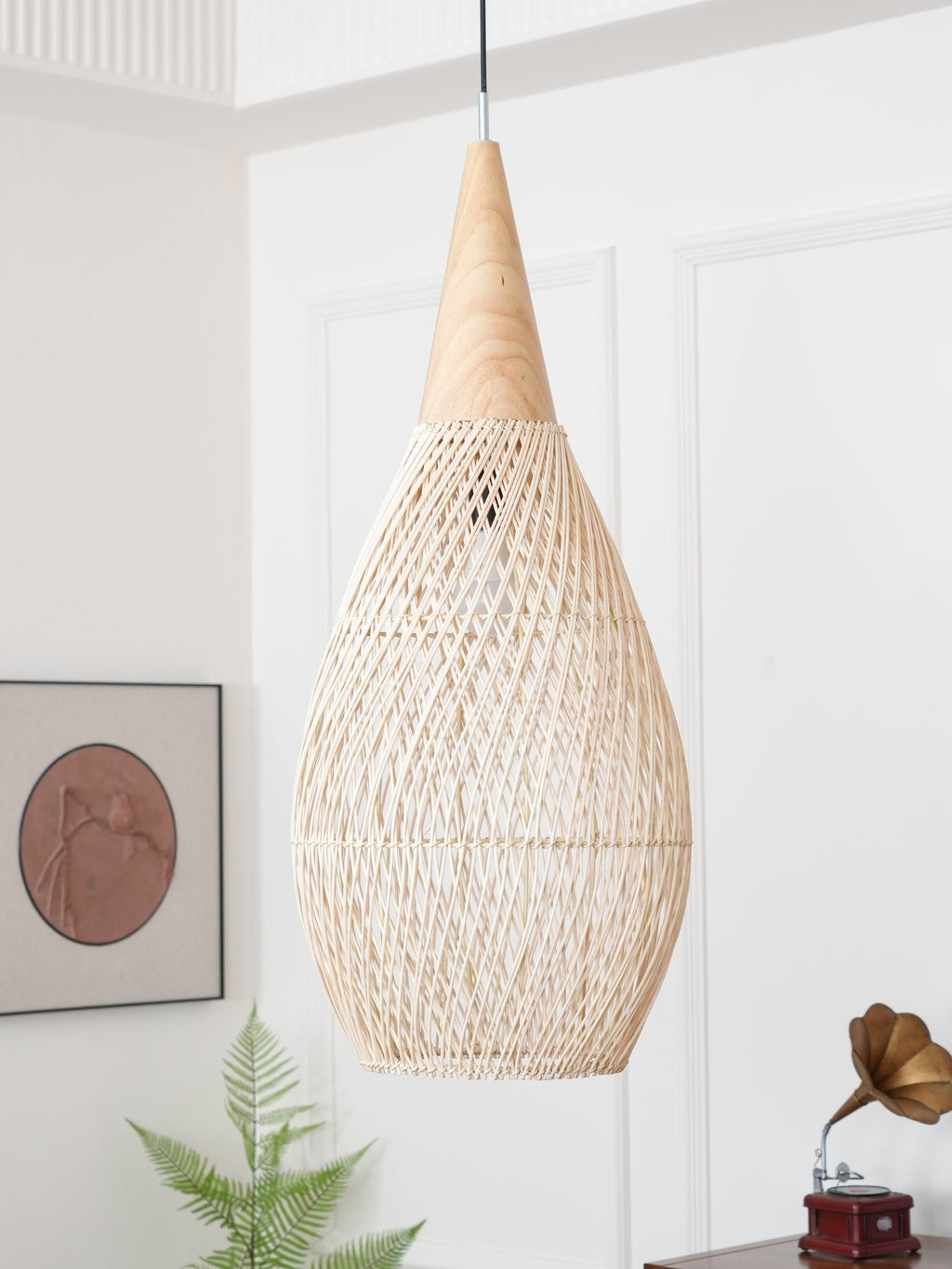 Natura Braided Rattan Pendant Lamp