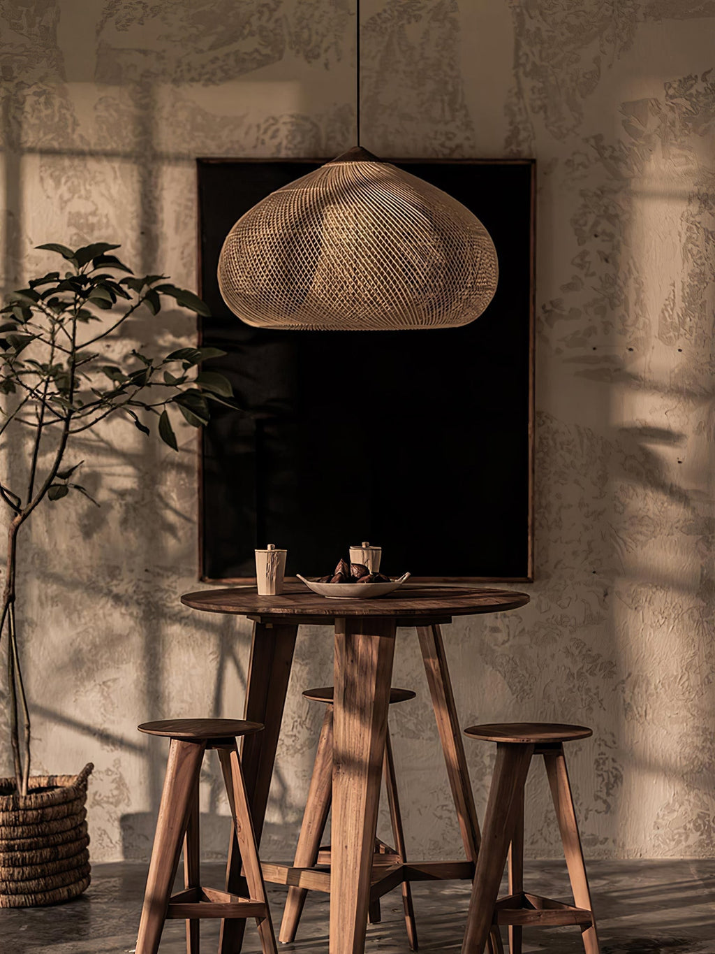 Natura Braided Rattan Pendant Lamp