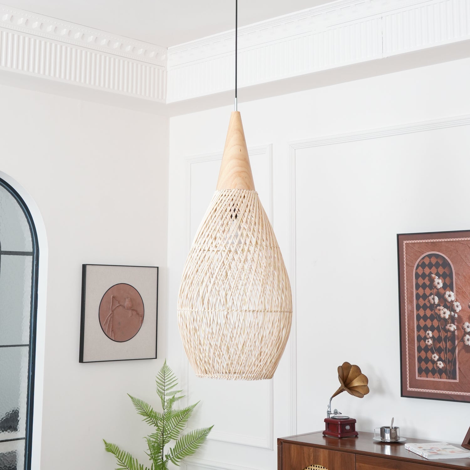Natura Braided Rattan Pendant Lamp
