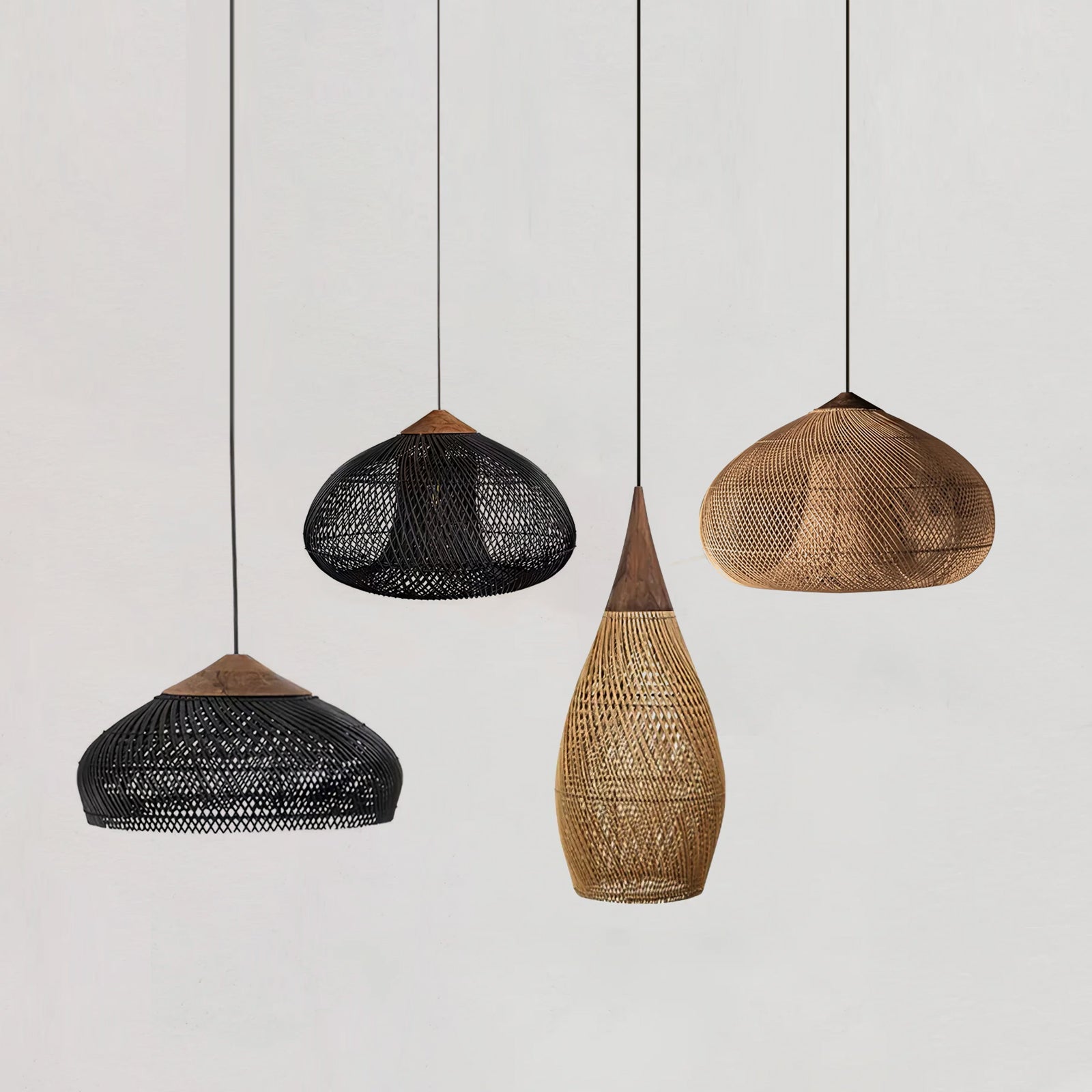 Natura Braided Rattan Pendant Lamp - ZozHome