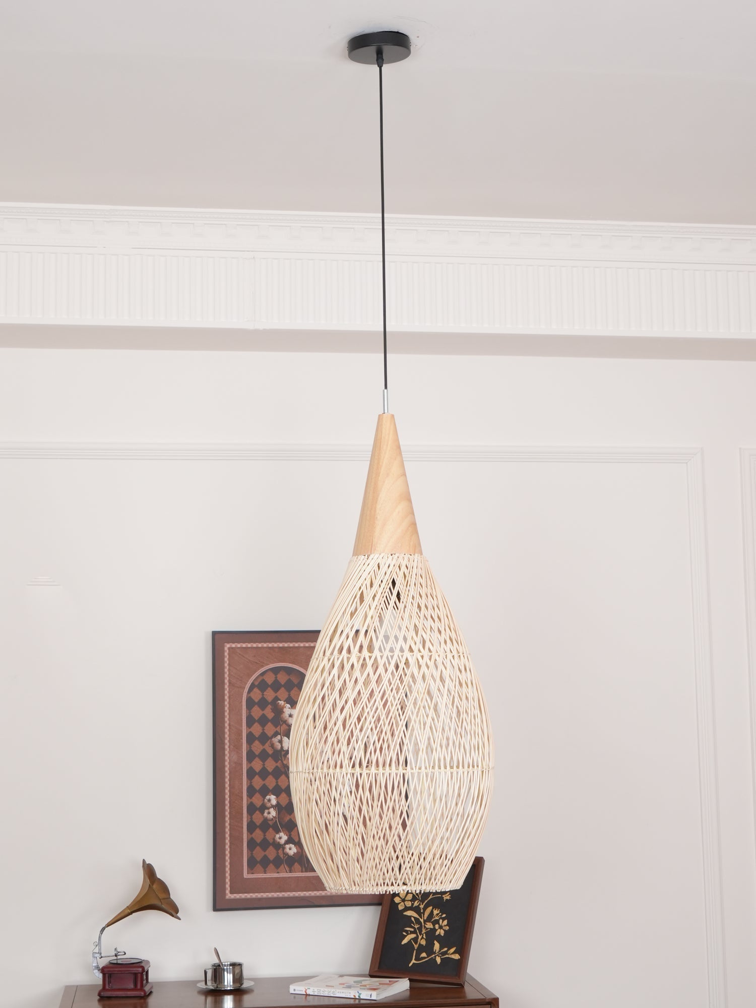 Natura Braided Rattan Pendant Lamp