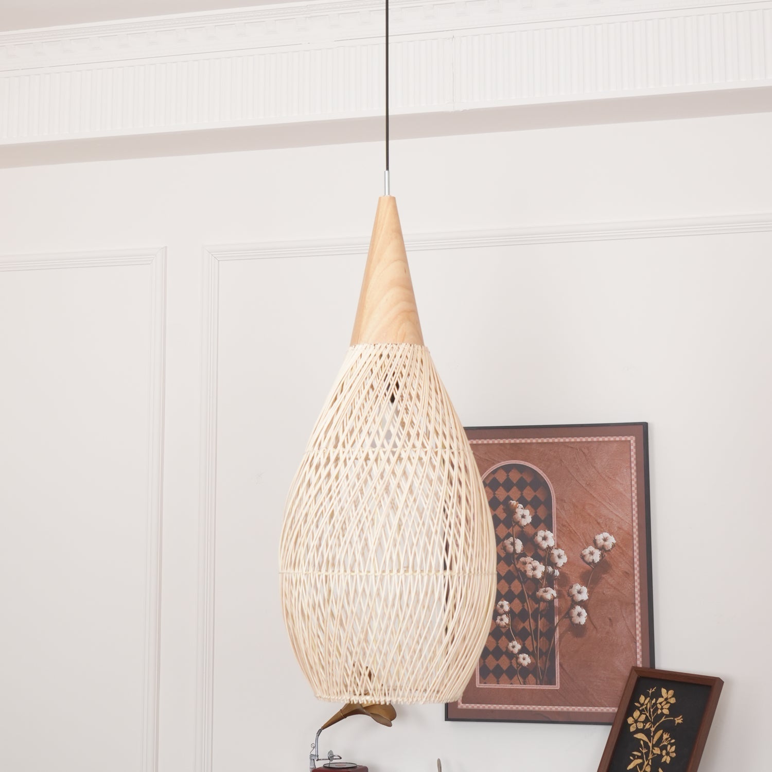 Natura Braided Rattan Pendant Lamp