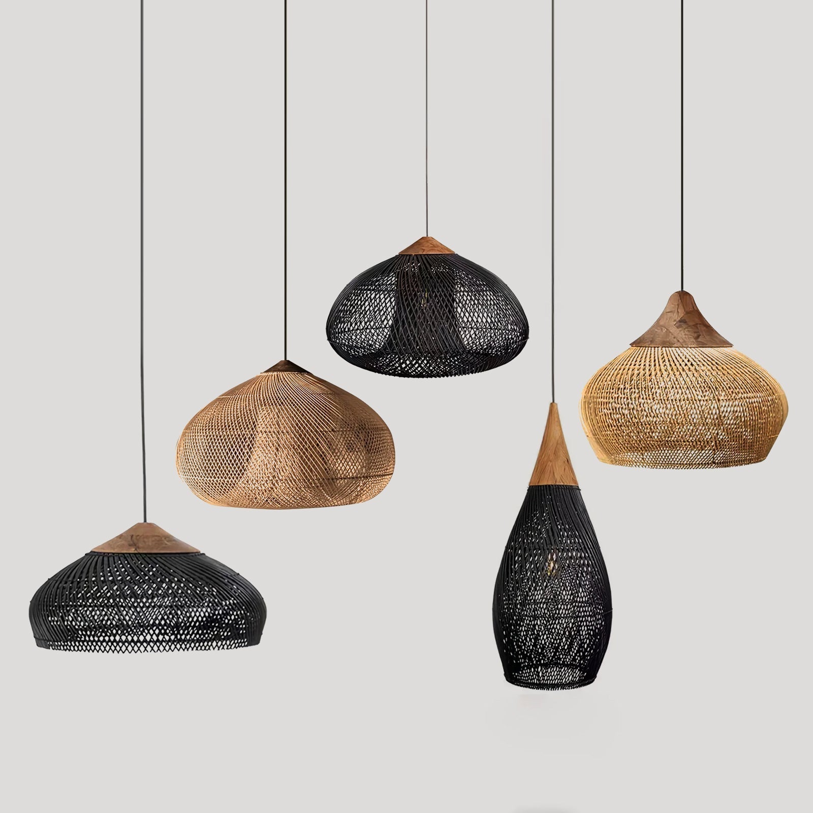 Natura Braided Rattan Pendant Lamp - ZozHome