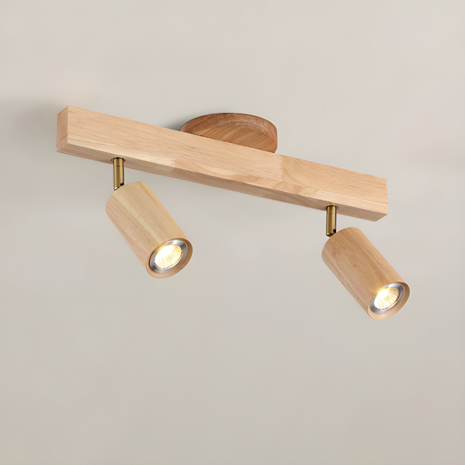 Natural Wood Beam Spotlight Light - ZozHome