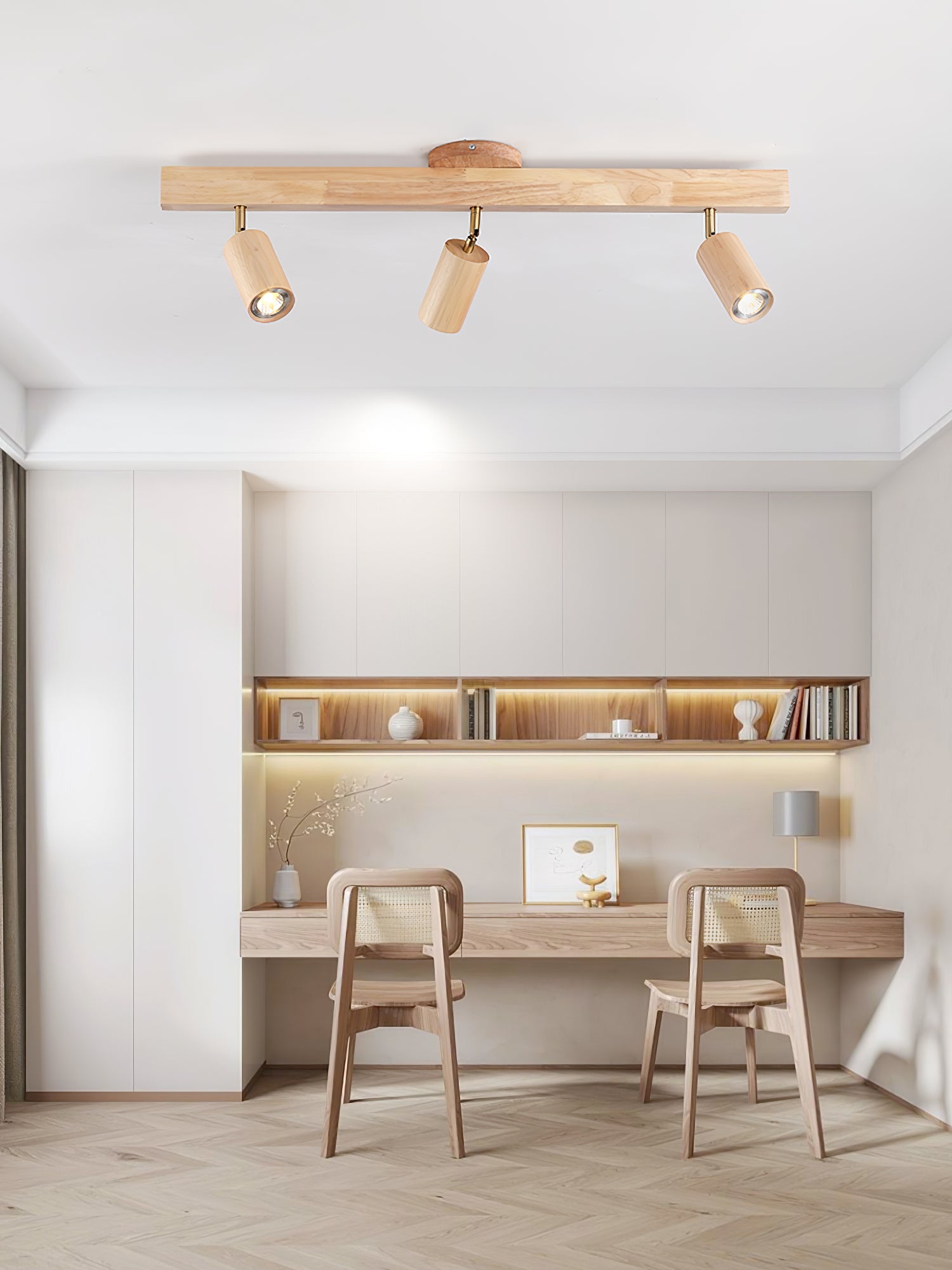 Natural Wood Beam Spotlight Light - ZozHome