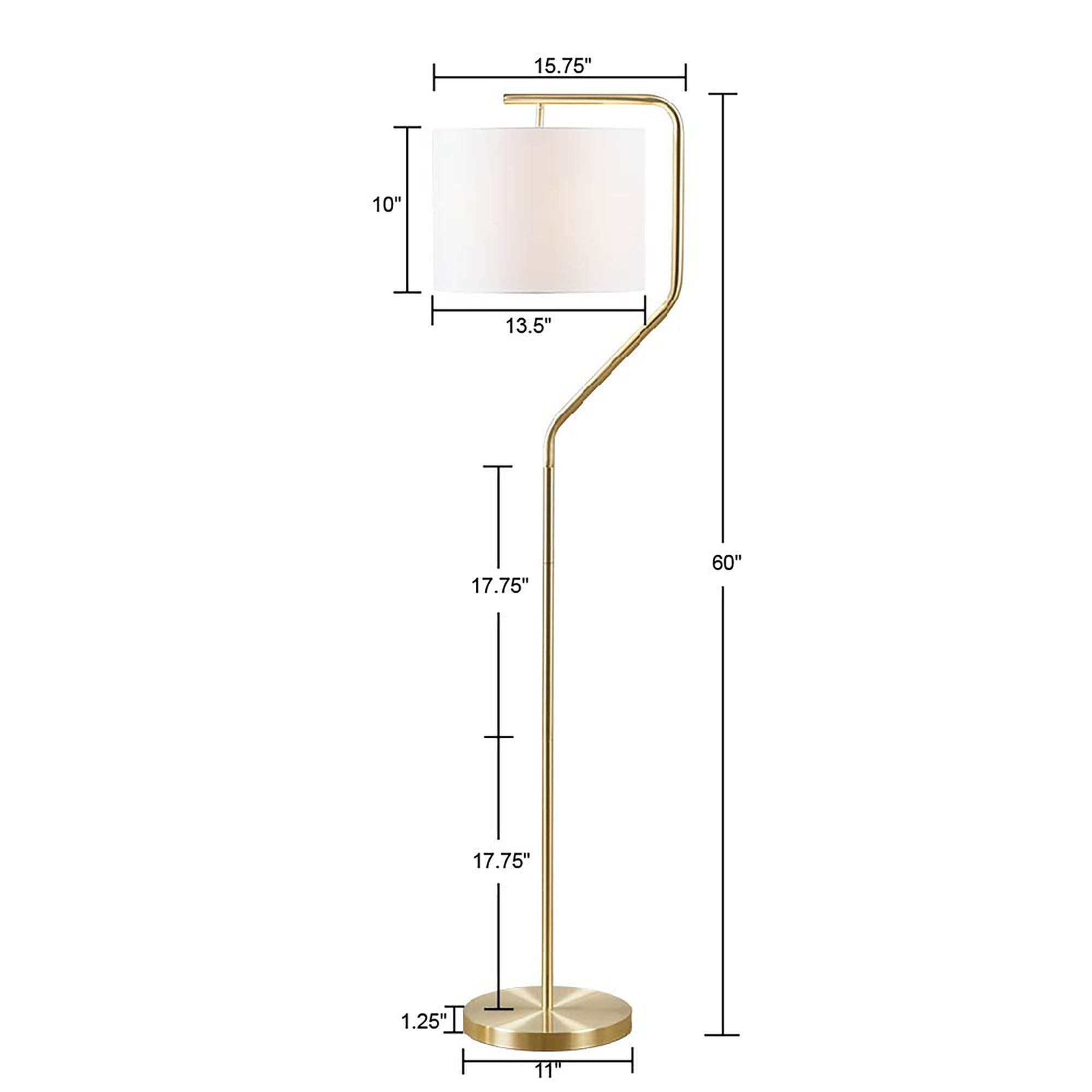 Oscar Arched Metal Floor Lamp
